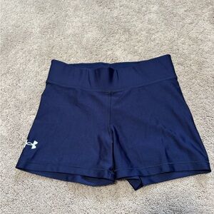 Under Armour Navy High-Rise Athletic Shorts
